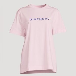 Givenchy Paris Light Pink T-Shirt women size XS GIVENCHY Reverse Logo T-Shirt